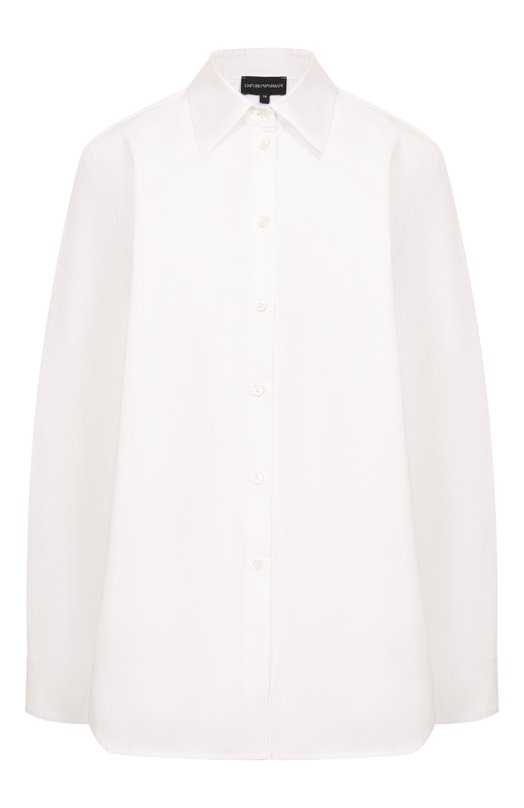 Хлопковая рубашка Emporio Armani EW002666/AF12441 Белый EW002666/AF12441