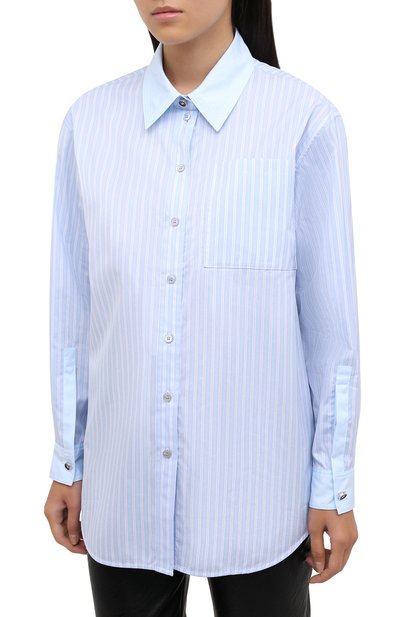 Рубашка из хлопка и шелка BURBERRY, арт. 8032214, фото 3