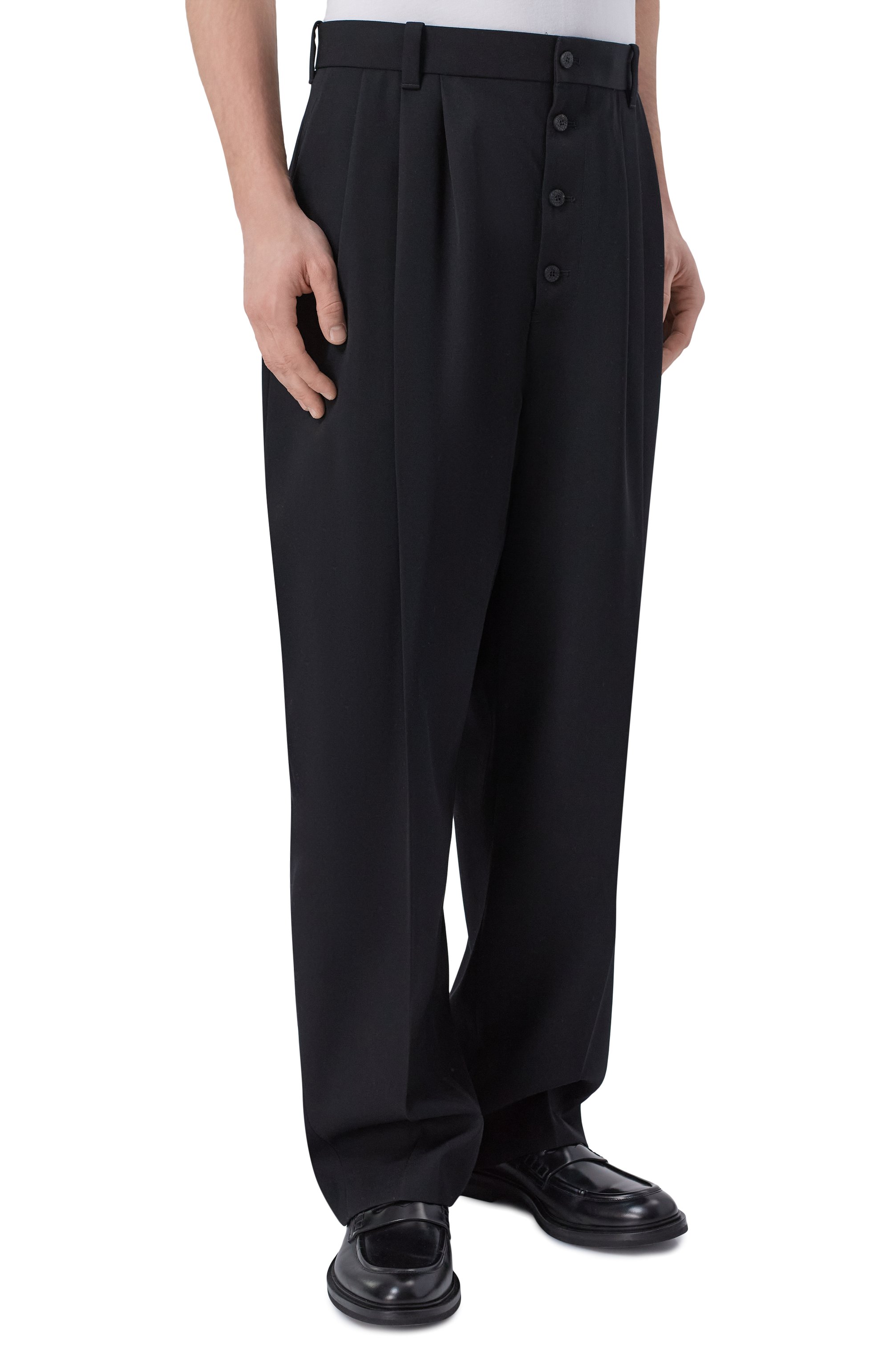 Шерстяные брюки JACQUEMUS черного цвета по цене 99500 руб., арт. 25EPAM00133/AW00369, фото 3 Шерстяные брюки JACQUEMUS, арт. 25EPAM00133/AW00369, фото 3