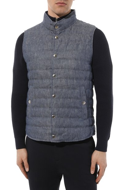 Пуховый жилет BRUNELLO CUCINELLI, арт. MS498B2309, фото 3