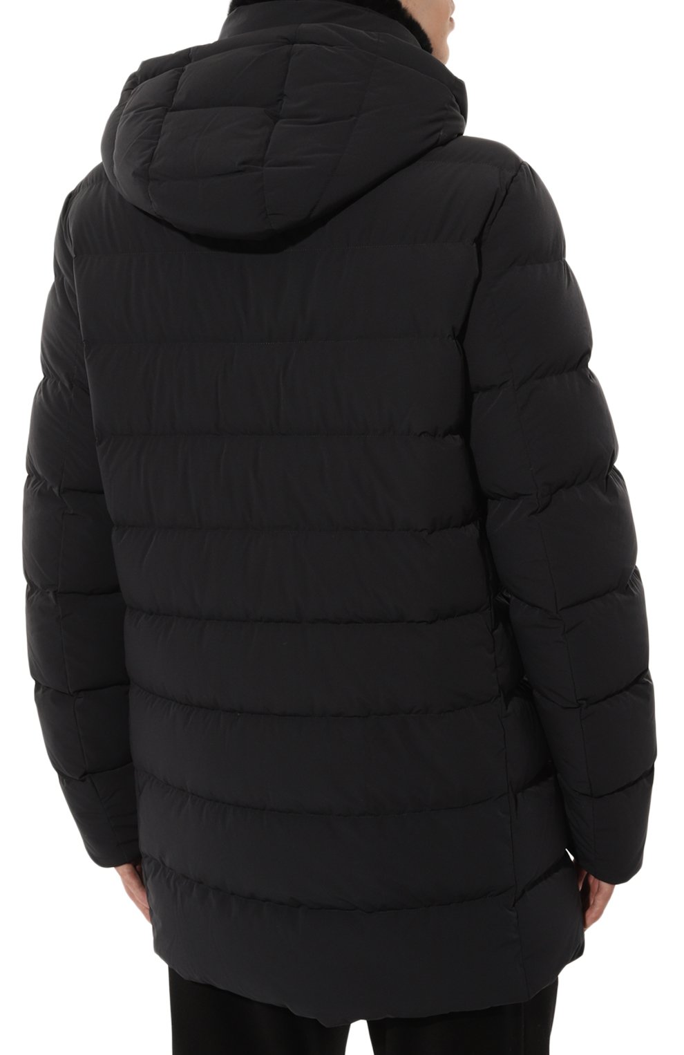 Пуховик с воротником из кролика HETREGO, арт. 8N435R/WILLIAM, фото 4