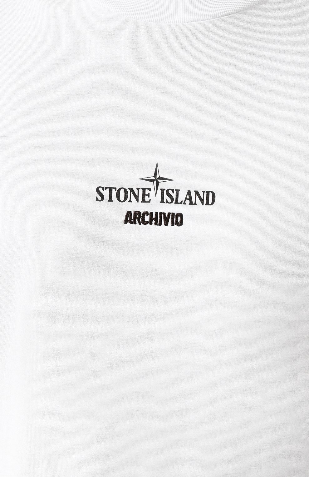 Хлопковая футболка STONE ISLAND белого цвета по цене 15050 руб., арт. 72152NS92, фото 5 Хлопковая футболка STONE ISLAND, арт. 72152NS92, фото 5