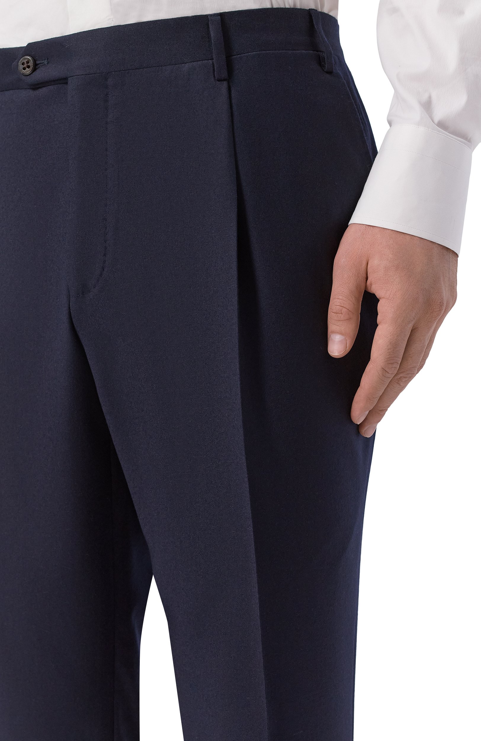 Шерстяные брюки CORNELIANI темно-синего цвета по цене 56450 руб., арт. 285B03/2A18581, фото 5 Шерстяные брюки CORNELIANI, арт. 285B03/2A18581, фото 5