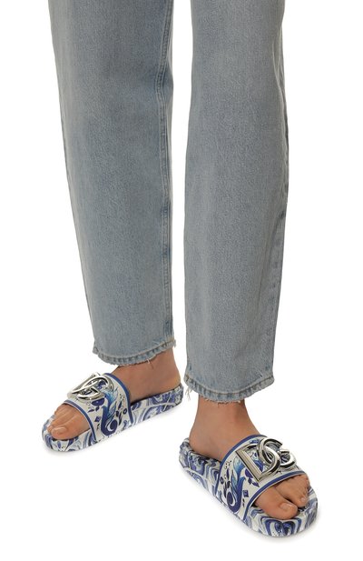 Шлепанцы maiolica blu DOLCE & GABBANA, арт. CW2059/AB816, фото 3