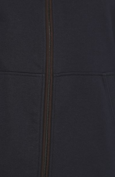 Хлопковая толстовка ZEGNA темно-синего цвета по цене 69950 руб., арт. UU550/815R, фото 5 Хлопковая толстовка ZEGNA, арт. UU550/815R, фото 5