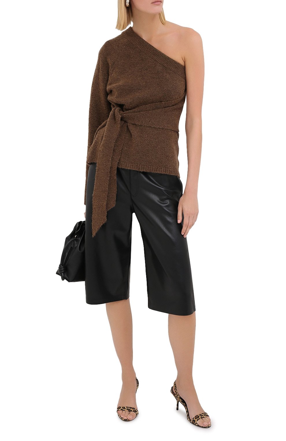 Шорты NANUSHKA, арт. NAMPEY0_BLACK_VEGAN LEATHER, фото 2