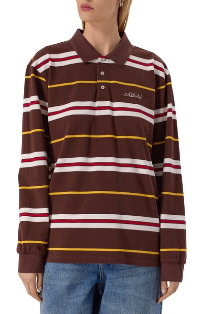 Хлопковое поло ADDICTED коричневого цвета по цене 13400 руб., арт. FT2309.2, фото 3 Хлопковое поло ADDICTED, арт. FT2309.2, фото 3