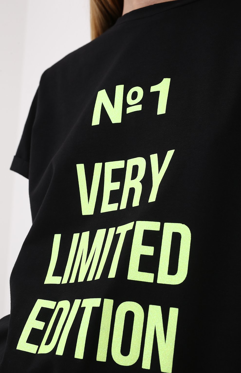 Хлопковая футболка SEVEN LAB, арт. T20-№1VLE neon black, фото 5