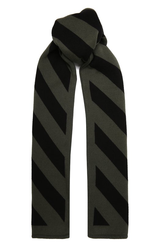 

Хлопковый шарф Off-White, Хаки