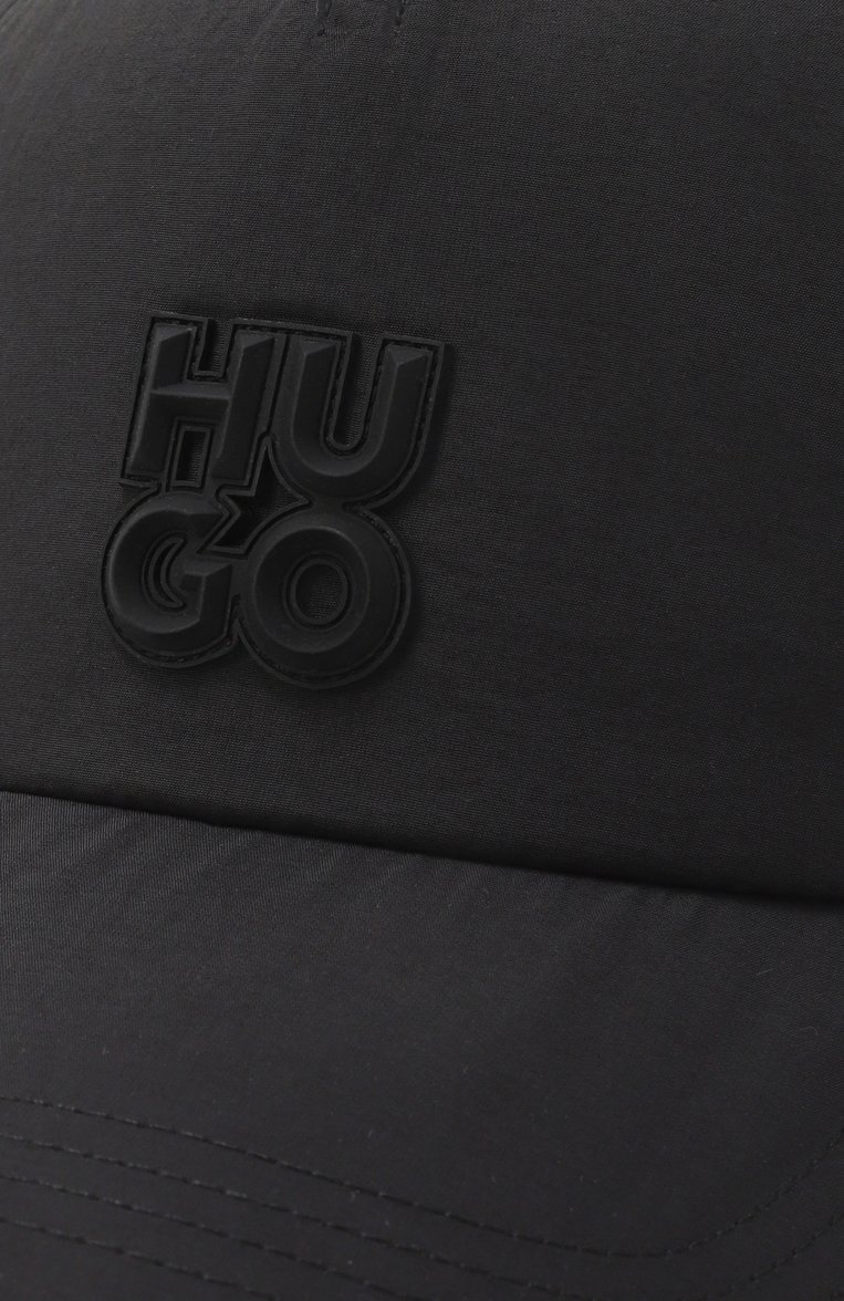 Мужская бейсболка HUGO черного цвета, арт. 50533408 | Фото 4 (Нос: Не проставлено; Материал: Синтетический материал, Текстиль)