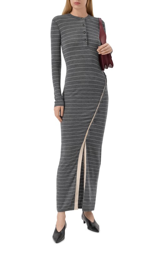 Шерстяное платье Nanushka DAK0A Серый  DAK0A Фото 2