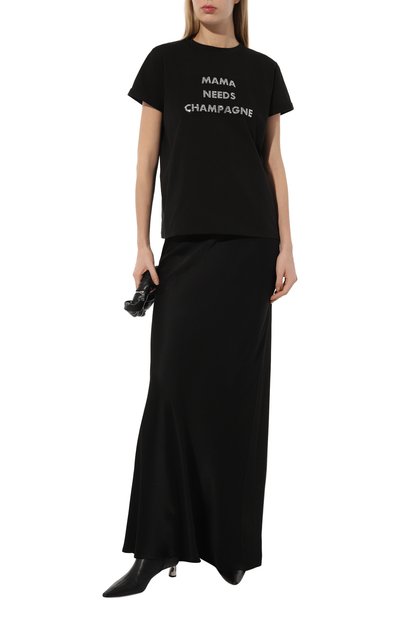 Хлопковая футболка SEVEN LAB черного цвета по цене 8190 руб., арт. CTR1.01.900.258.2501, фото 2 Хлопковая футболка SEVEN LAB, арт. CTR1.01.900.258.2501, фото 2