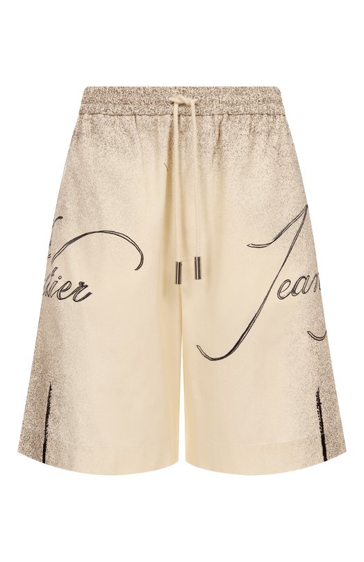 Хлопковые шорты Jean Paul Gaultier 25/34-U-SH042-D503 Бежевый 25/34-U-SH042-D503