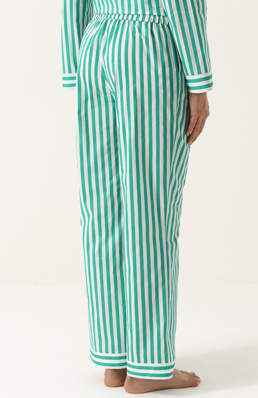 Хлопковая пижама в полоску YOLKE, арт. SS18-02C-HBS-EM, фото 5