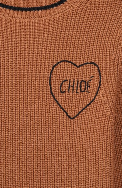 Свитер из хлопка и шерсти CHLOÉ, арт. C21290, фото 3