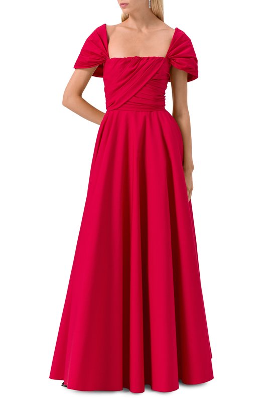 Хлопковое платье Giambattista Valli 25FWPVTE5090/40P0P Красный  25FWPVTE5090/40P0P Фото 3