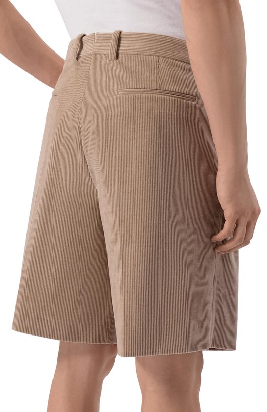 Вельветовые шорты MVST M26.2PM.T018/F156 V1568-C0RDUR0Y Бежевый  M26.2PM.T018/F156 V1568-C0RDUR0Y Фото 4