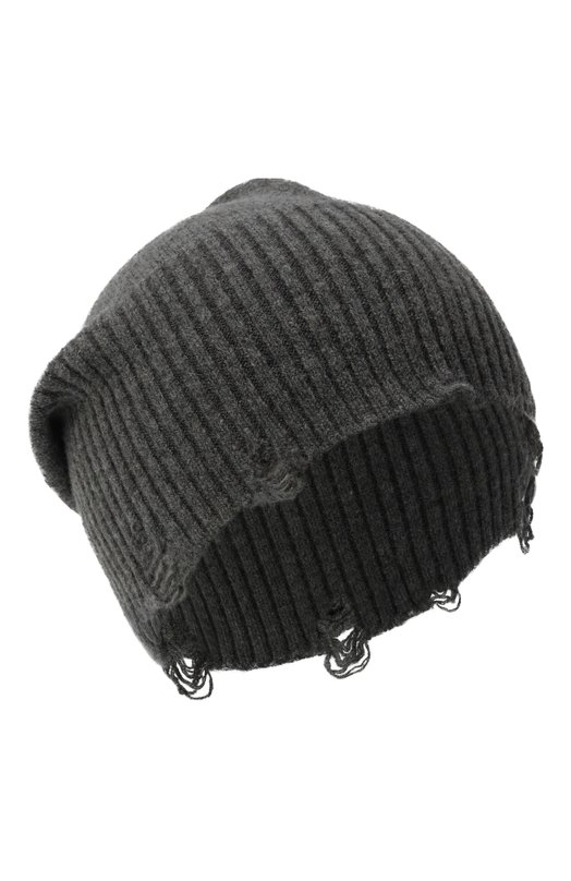 Шапка из шерсти и кашемира Andrea Ya'aqov 25MMAG11B/CASHMERE W00L Серый 25MMAG11B/CASHMERE W00L