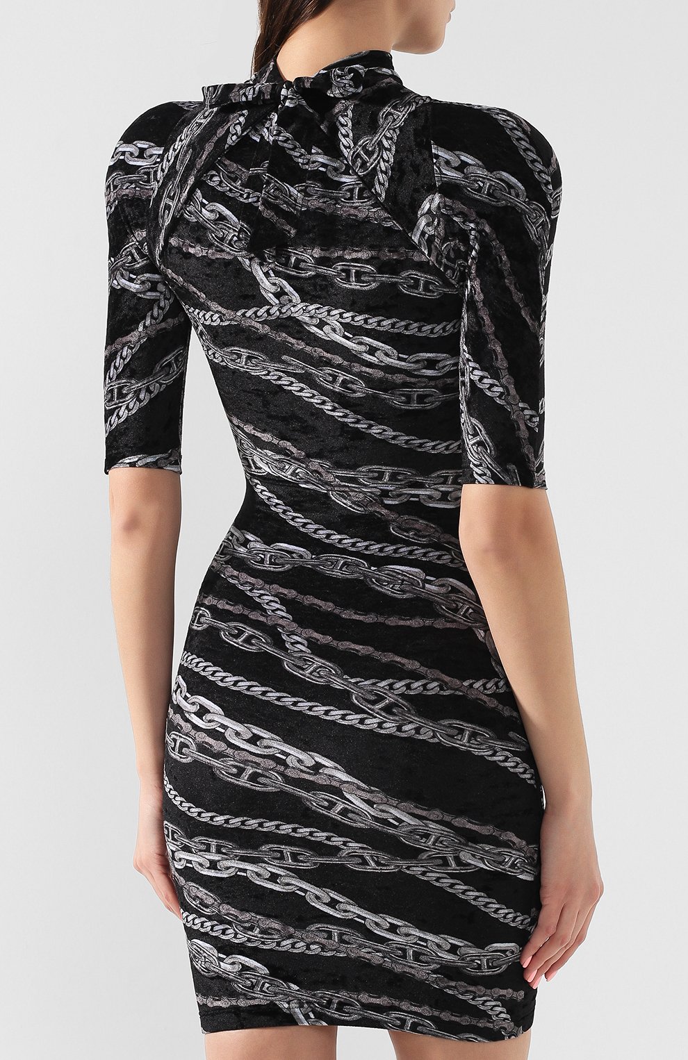 Бархатное платье BALENCIAGA, арт. 571102/TEL74, фото 4