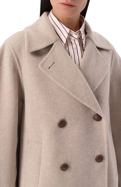 Полупальто из шерсти и кашемира BRUNELLO CUCINELLI, арт. MD5327629, фото 5