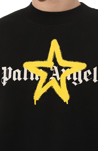 Хлопковый свитшот PALM ANGELS, арт. PMBA026C99FLE0081018, фото 5