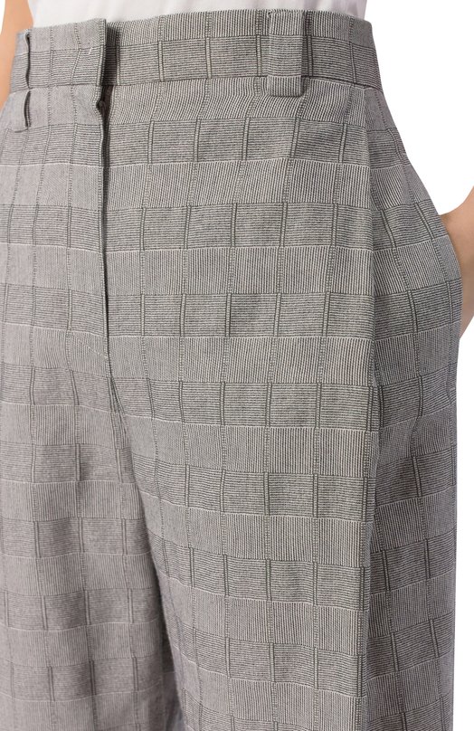 Хлопковые брюки Emporio Armani EW004350/TE20061 Серый  EW004350/TE20061 Фото 5