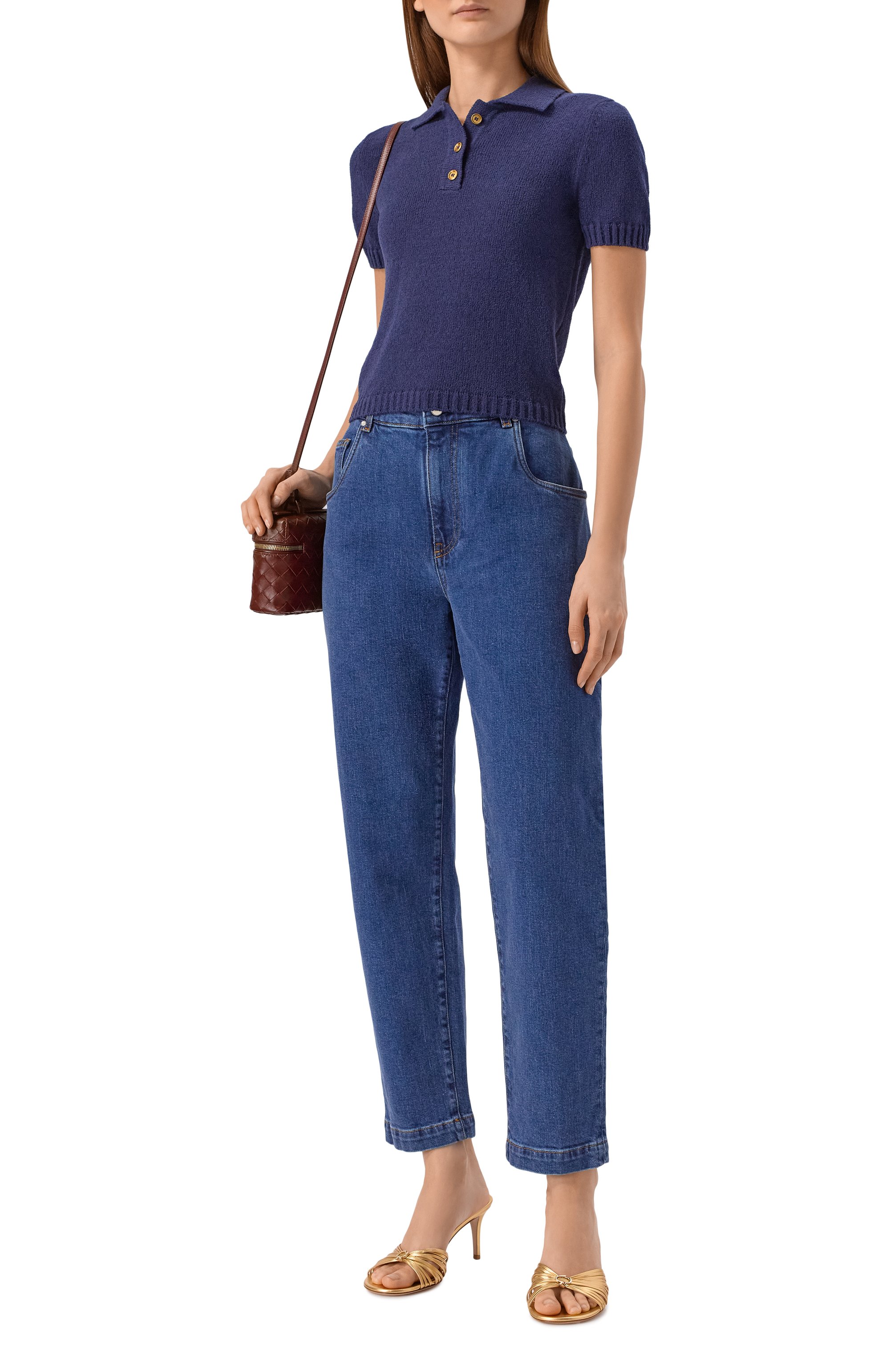 Хлопковое поло GRAN SASSO синего цвета по цене 29950 руб., арт. 23256/22156, фото 2 Хлопковое поло GRAN SASSO, арт. 23256/22156, фото 2