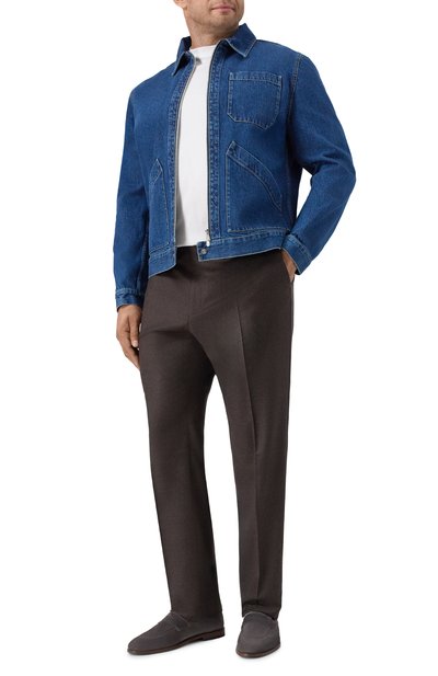 Шерстяные брюки CORNELIANI, арт. 264B08-2618581, фото 2