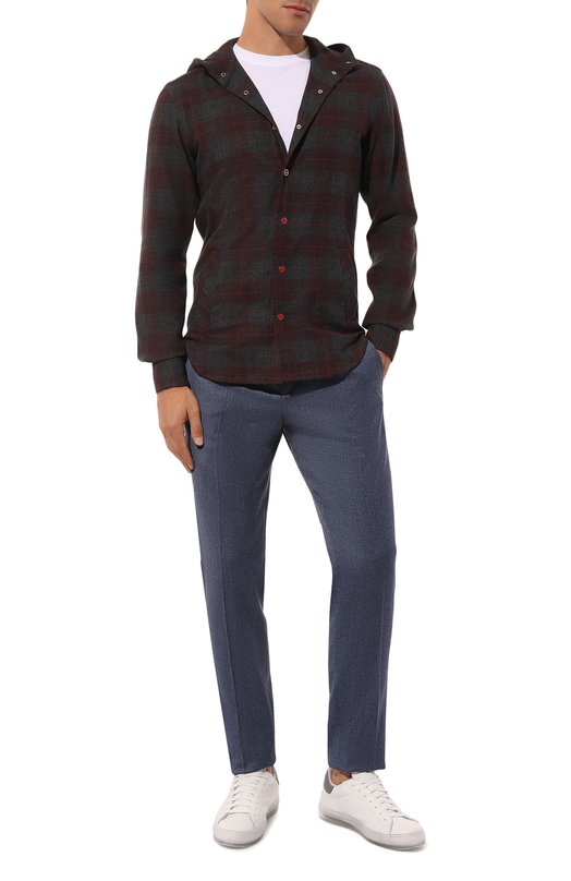 Шерстяные брюки Kiton UPLACK0122E12 Синий  UPLACK0122E12 Фото 2