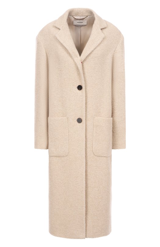 Пальто из кашемира и шелка Agnona TL0804E/U7055E Кремовый TL0804E/U7055E