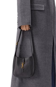 Женская сумка le 5 à 7 supple baby SAINT LAURENT черного цвета, арт. 809461/AADUU | Фото 2 (Размер: mini; Материал: Натуральная кожа; Материал сплава: Проставлено; Драгоценные камни: Проставлено)