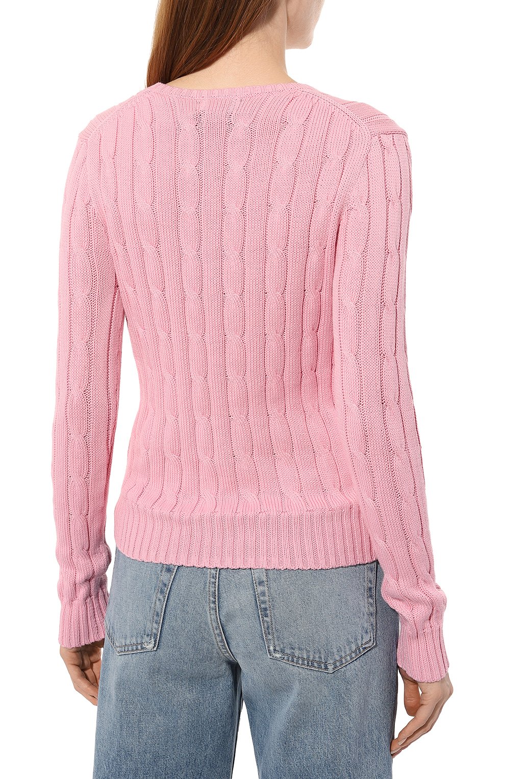 Хлопковый пуловер POLO RALPH LAUREN розового цвета по цене 25750 руб., арт. 211891640, фото 4 Хлопковый пуловер POLO RALPH LAUREN, арт. 211891640, фото 4