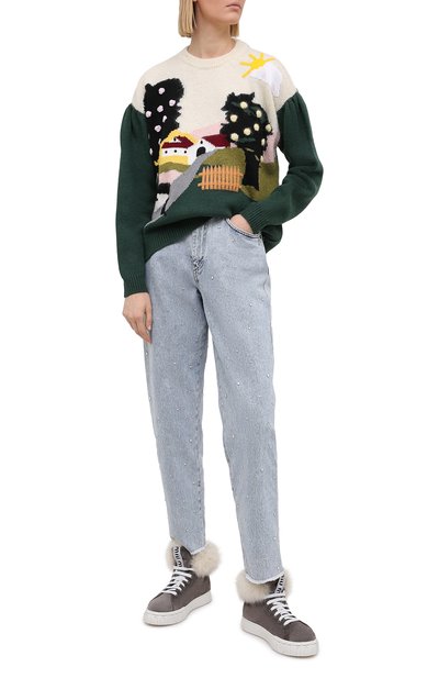 Замшевые кеды MIU MIU, арт. 5T384D-3A0A-F00M4-005, фото 2