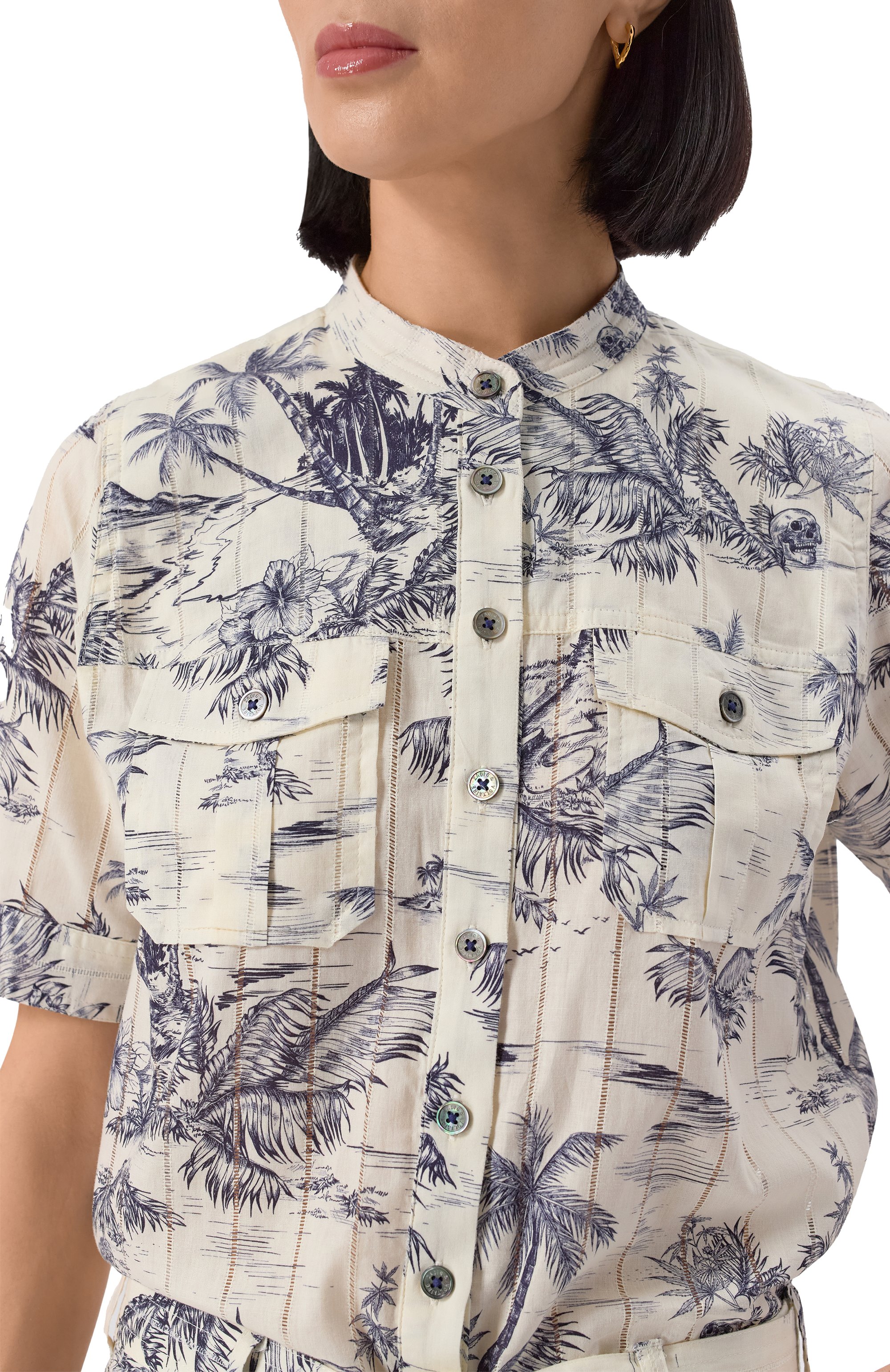 Хлопковый комбинезон ZADIG AND VOLTAIRE, арт. WWJU01039, фото 5