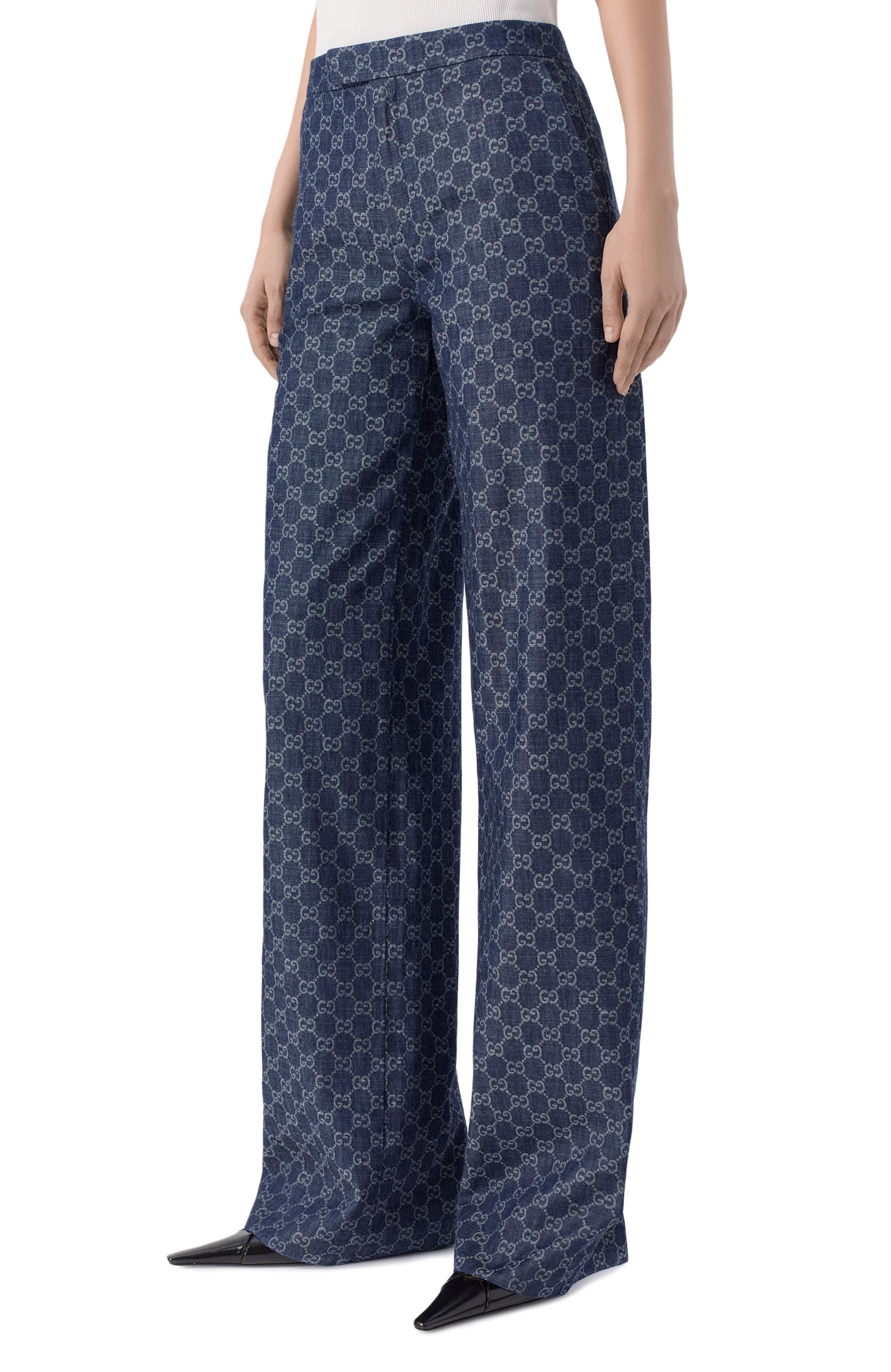 Джинсы GUCCI темно-синего цвета по цене 158000 руб., арт. 875442/XDDG3, фото 3 Джинсы GUCCI, арт. 875442/XDDG3, фото 3