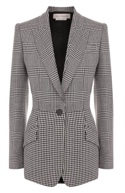 Женский шерстяной жакет ALEXANDER MCQUEEN, арт. 586009/QJAAH