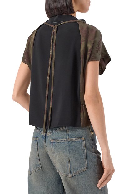 Комбинированный топ MM6, арт. S52NF0017/MTN082, фото 4