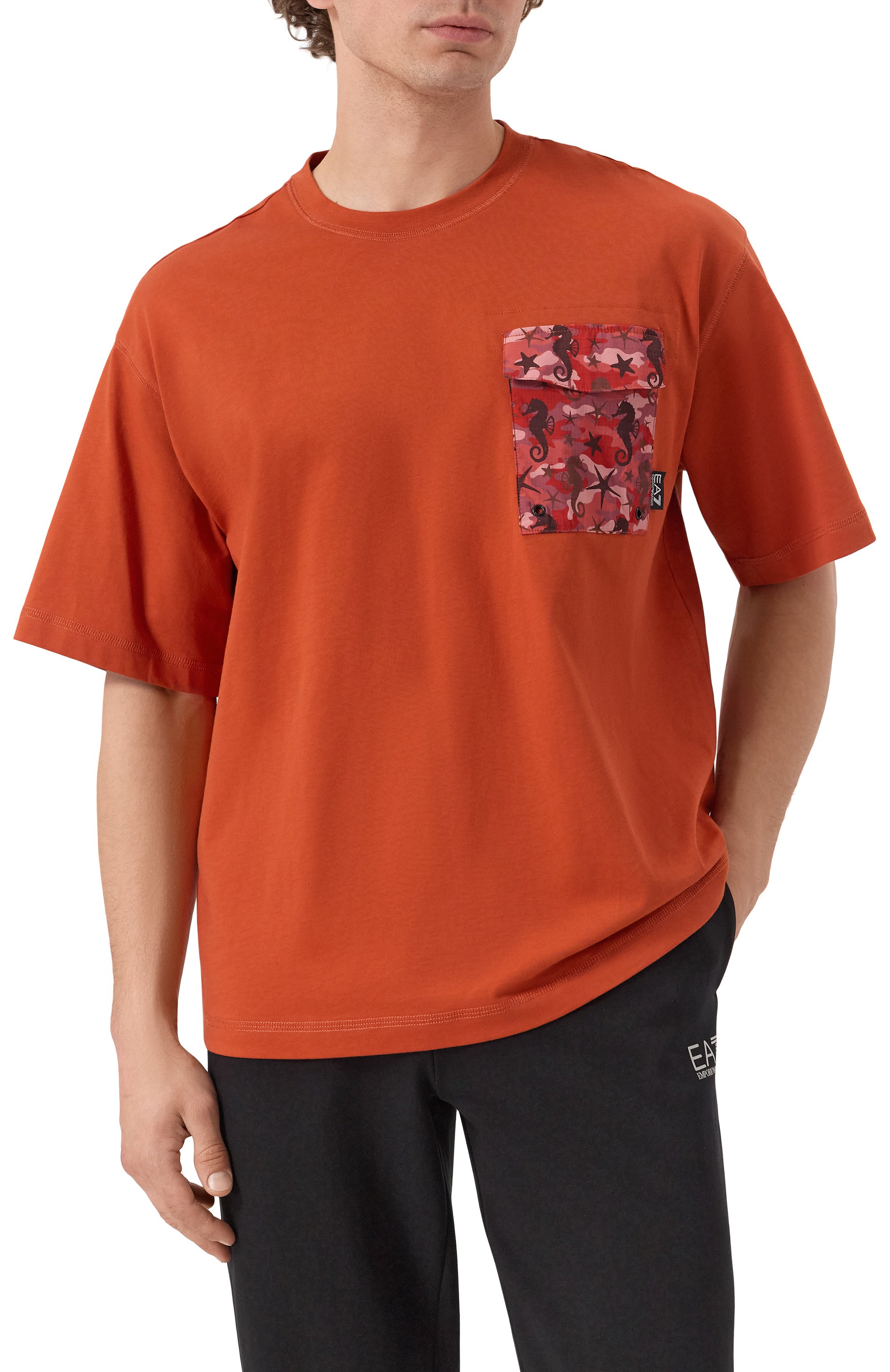 Хлопковая футболка EA7, арт. 7M000121/AF12874, фото 3