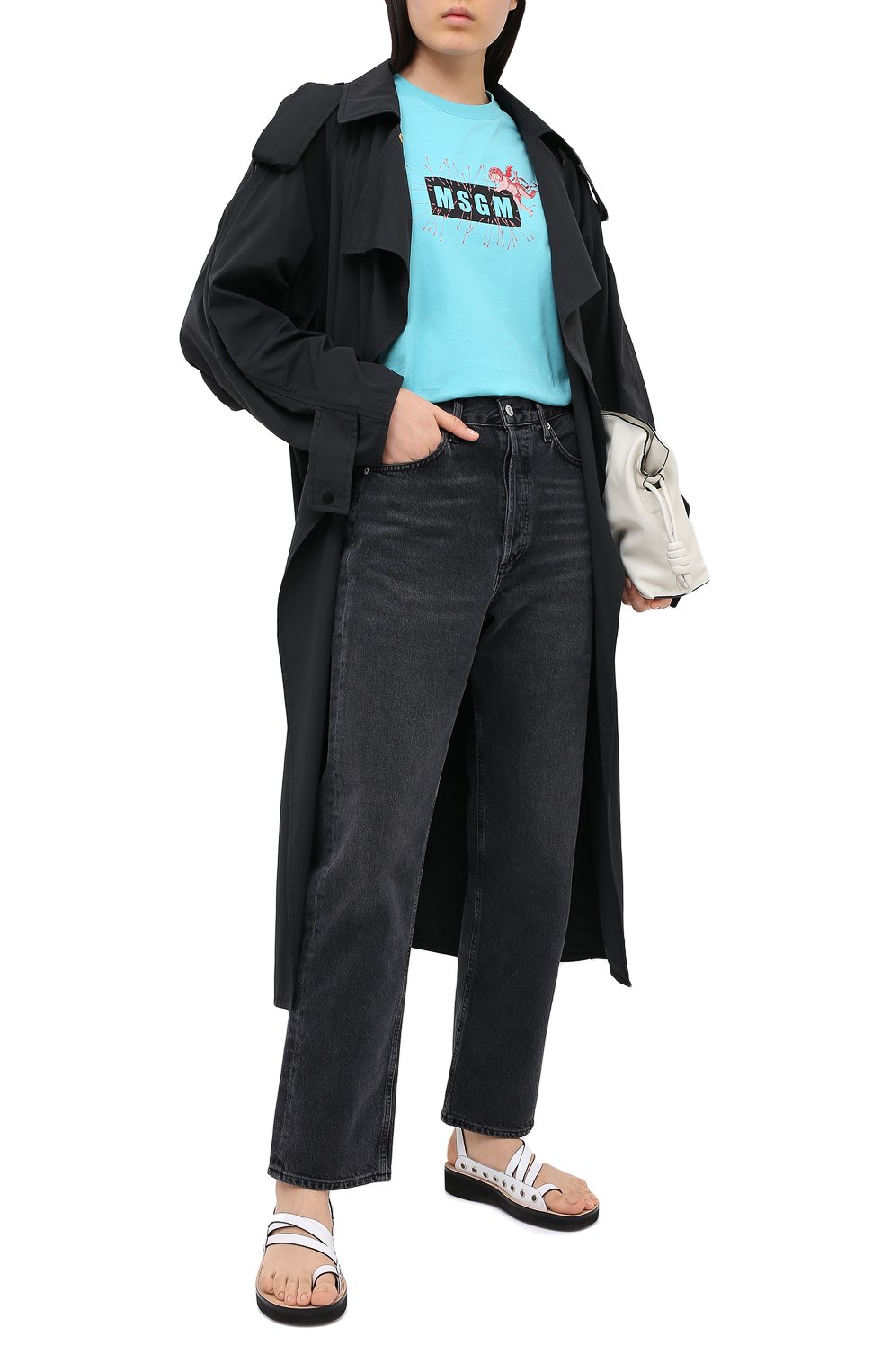 Хлопковая футболка MSGM, арт. 2941MDM181 207798, фото 2