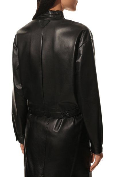 Кожаная куртка PRADA, арт. 58A060-08P-F0002, фото 4