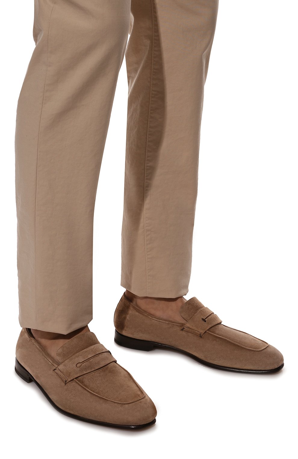 Замшевые пенни-лоферы marcello ZEGNA бежевого цвета по цене 99900 руб., арт. A4675X-LHCAC, фото 3 Замшевые пенни-лоферы marcello ZEGNA, арт. A4675X-LHCAC, фото 3