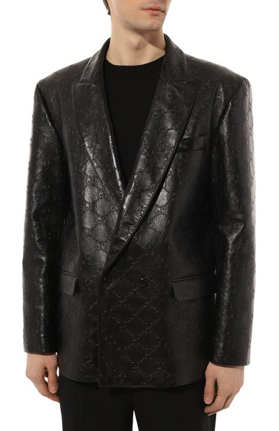 Кожаный пиджак GUCCI, арт. 669069 XNAPN, фото 3