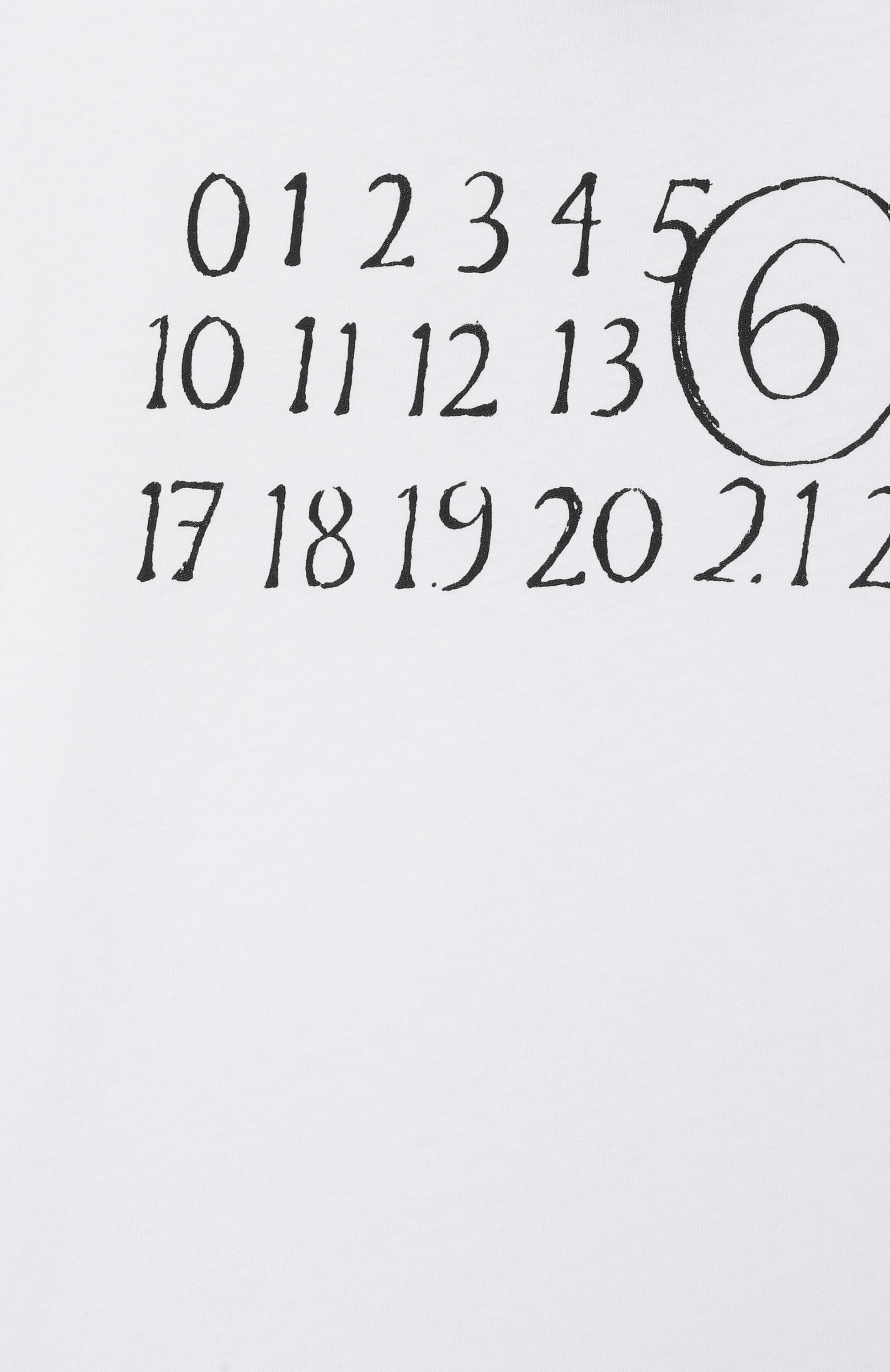 Хлопковая футболка MM6, арт. M61020/MM02Y, фото 3