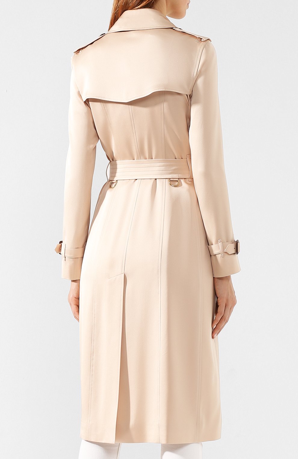 Шелковый тренч BURBERRY, арт. 8014312, фото 4