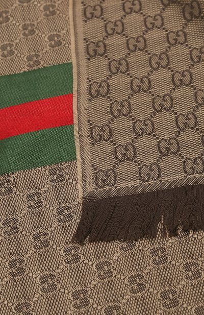 Шарф из смеси шерсти и шелка GUCCI, арт. 147351/4G704, фото 3