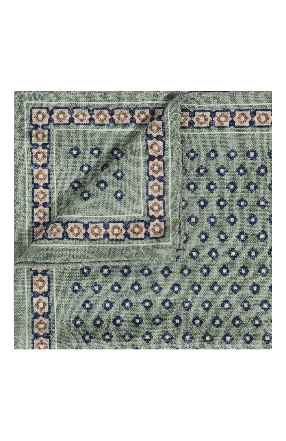 Шелковый платок L.B.M. 1911 светло-зеленого цвета по цене 9855 руб., арт. 6575/49194, фото 1 Шелковый платок L.B.M. 1911, арт. 6575/49194, фото 1