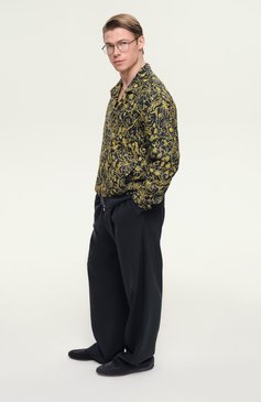 Мужские шерстяные брюки MSGM темно-синего цвета, арт. 3840MP14/257127 | Фото 7 (Материал сплава: Проставлено; Материал внешний: Шерсть; Длина (брюки, джинсы): Стандартные; Драгоценные камни: Проставлено; Стили: Кэжуэл; Случай: Повседневный; Силуэт М (брюки): Прямые)