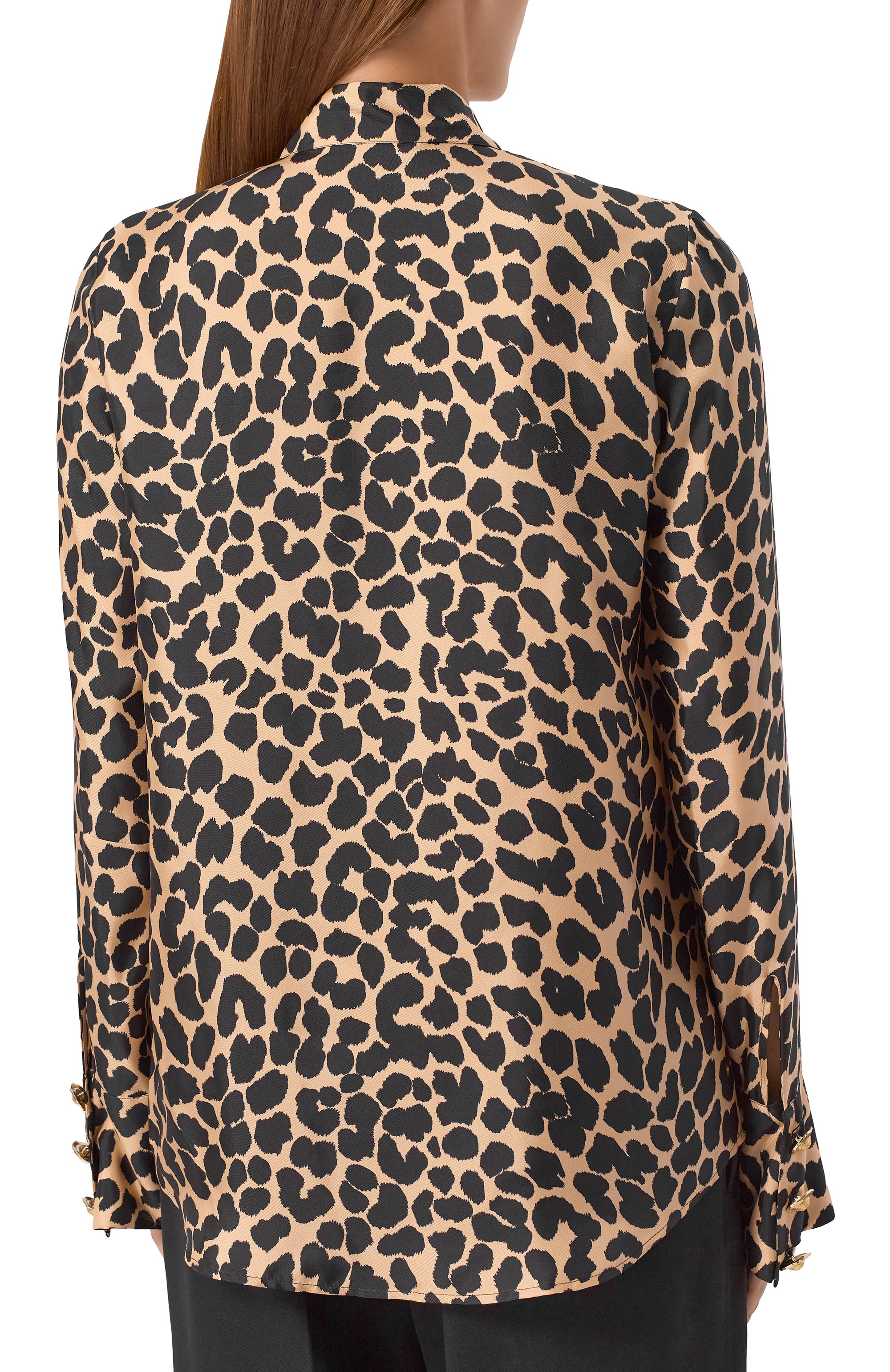 Шелковая блузка BALMAIN, арт. FF1HR150/SF10, фото 4