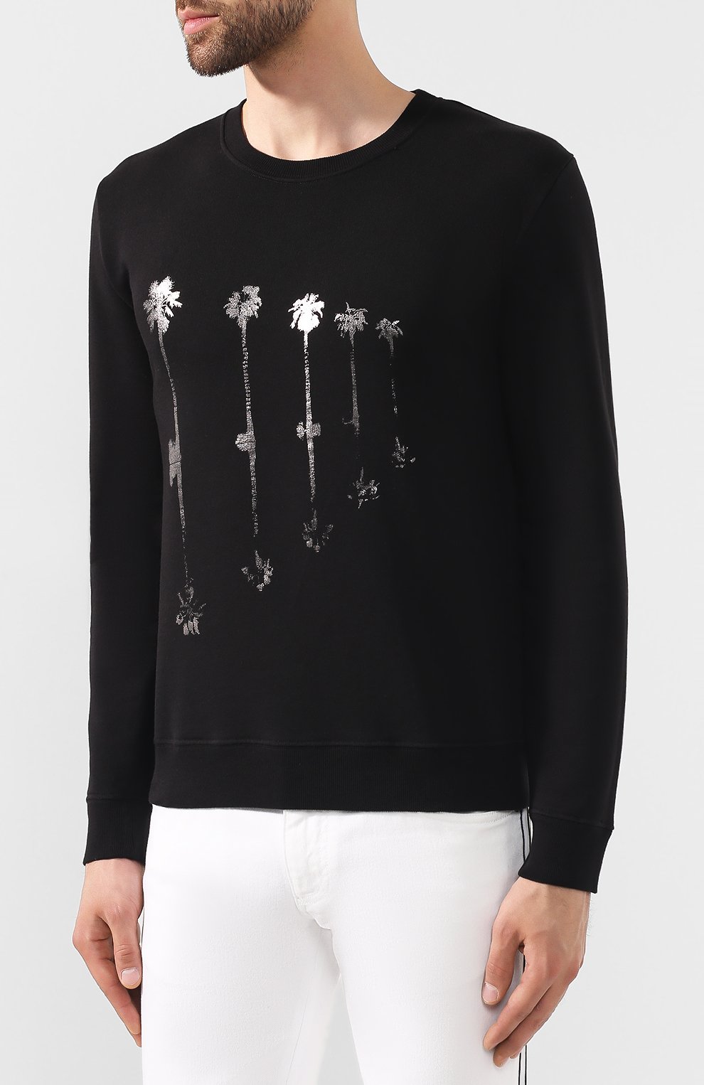 Хлопковый свитшот SAINT LAURENT, арт. 583897/YBKH2, фото 3