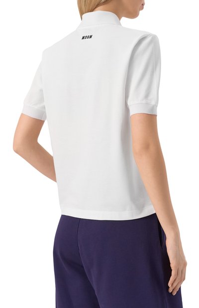 Хлопковое поло MSGM, арт. 3841MDM80/257137, фото 4